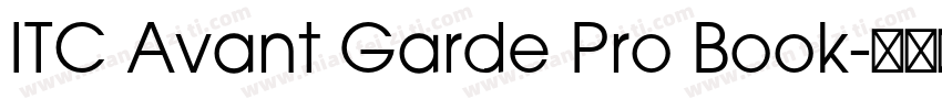 ITC Avant Garde Pro Book字体转换